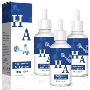 ABOTE 3 Pack Hyaluronic Acid Serum Moisturizing Face Anti-Wrinkle Anti-Aging